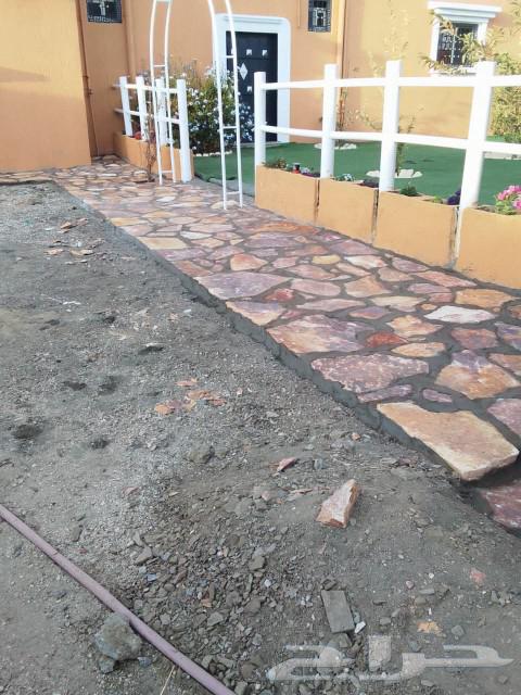 Stone retaining walls, councils, land tiling, and land leveling in all areas of Asir64250138727939112