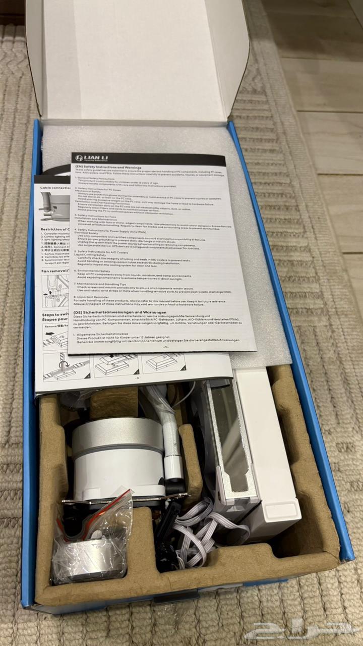 مبرد مائي lian li جديد64443990073091111