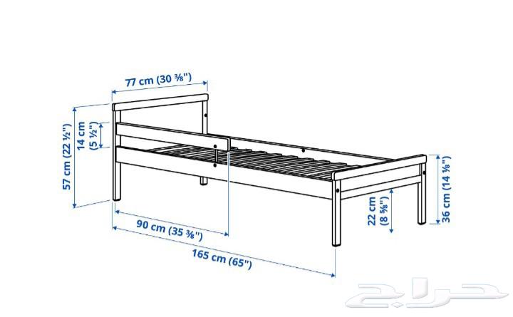 سرير اطفال ايكيا مع المرتبه64444445625473111