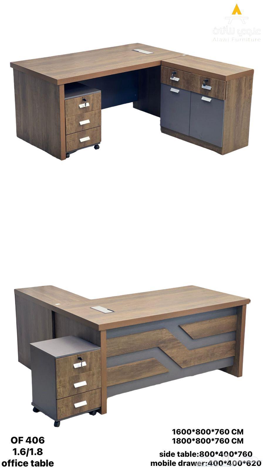 Complete office sets, luxurious manager desks, leather and iron 3-seat sofas64444714139393111