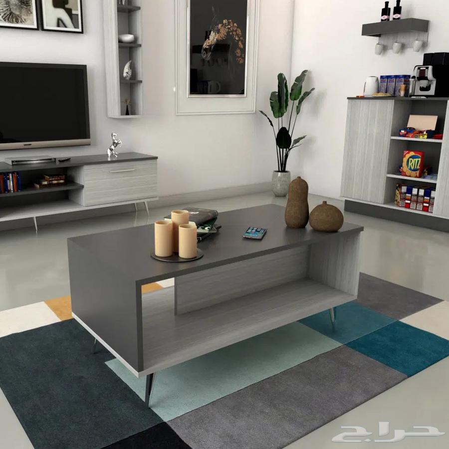 Modern Gray Two-Tone Table Set64456927167875113