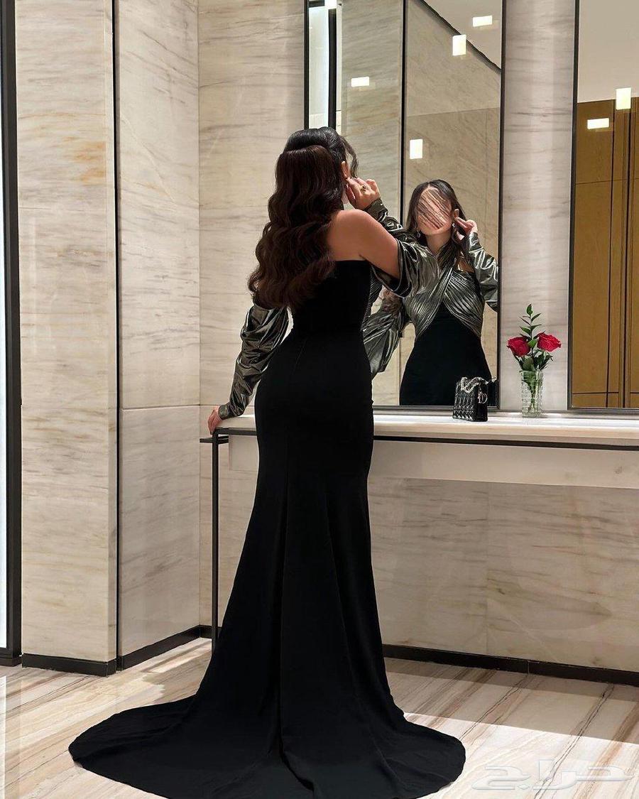 فستان سهره ناعم لون اسود ونحاسي64449969648387112