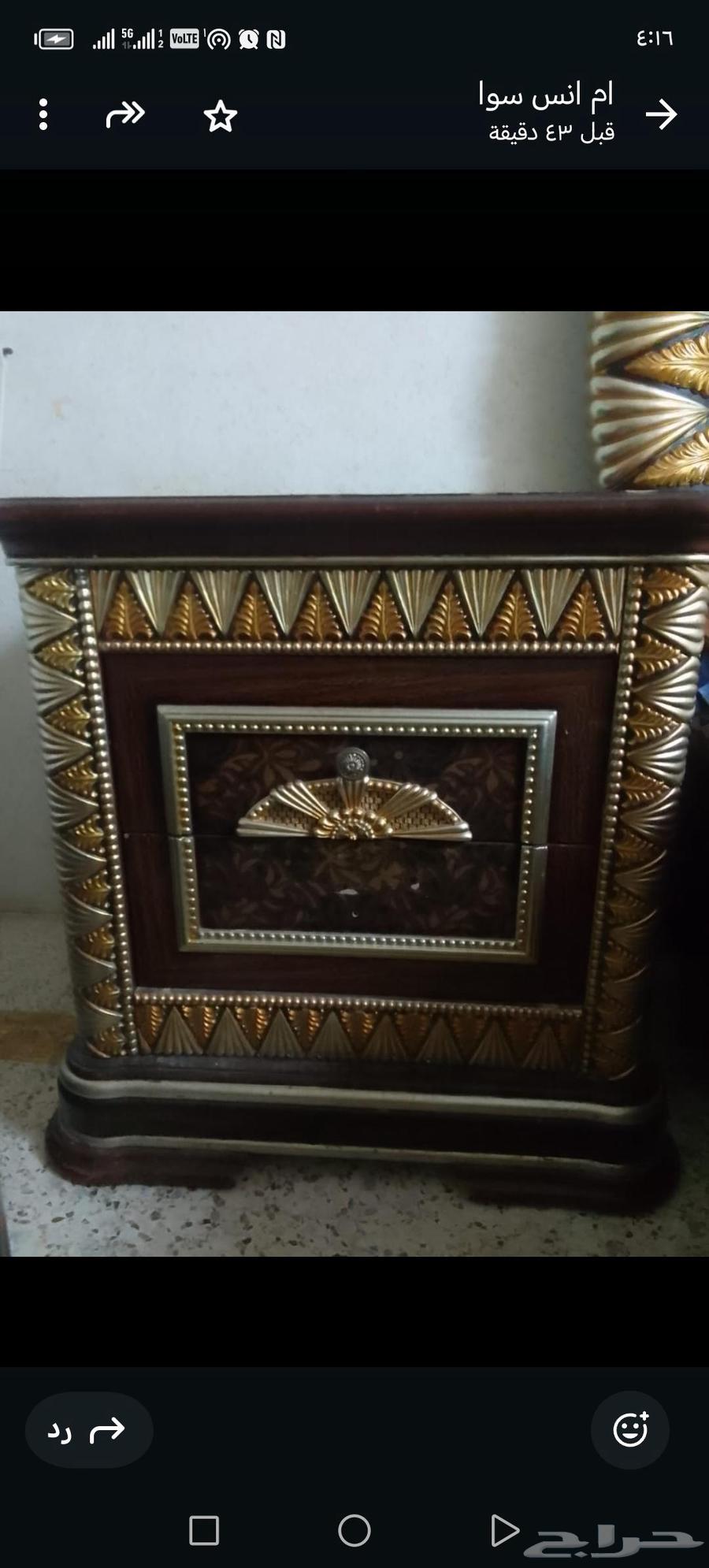 Complete bedroom set with bed, wardrobe, military closet, 2 nightstands, and dressing table for 90064455454584193113