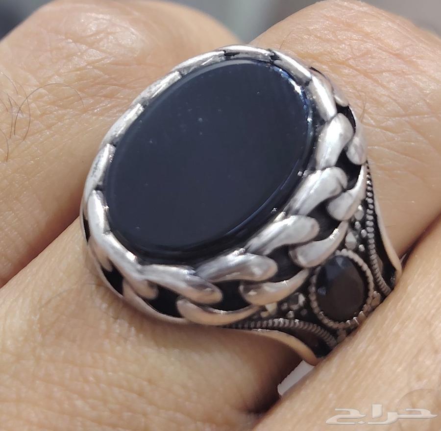 خاتم فضه تركيه بحجر عقيق ملكي المقاس 2064449770330754111