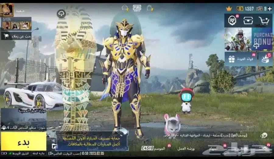 حساب ببجي للبيع64450974571009111