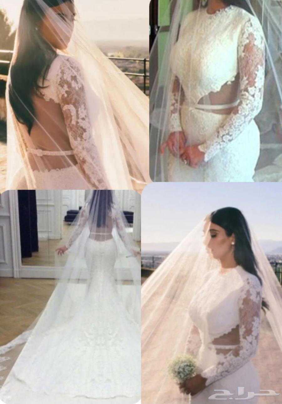 فستان زفاف من الدانتيل استخدام مره وحده قابل لتفاوض64454509405955110