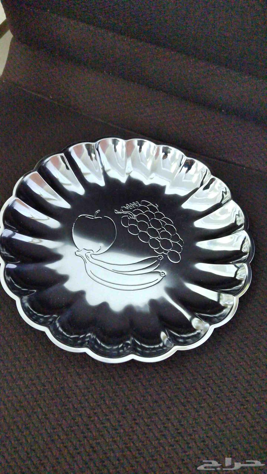 صحون تقديم فضيه 11 حبه جديدة لم تستخدم64457117762050110