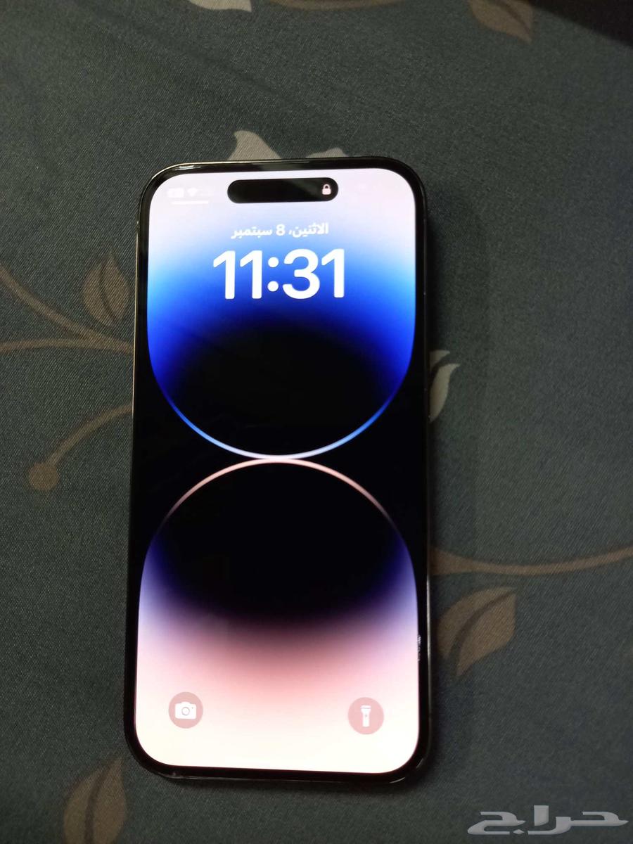 14 برو للبيع الجوال شبه جديد ماشاءالله التواصل واتس64457077422209110