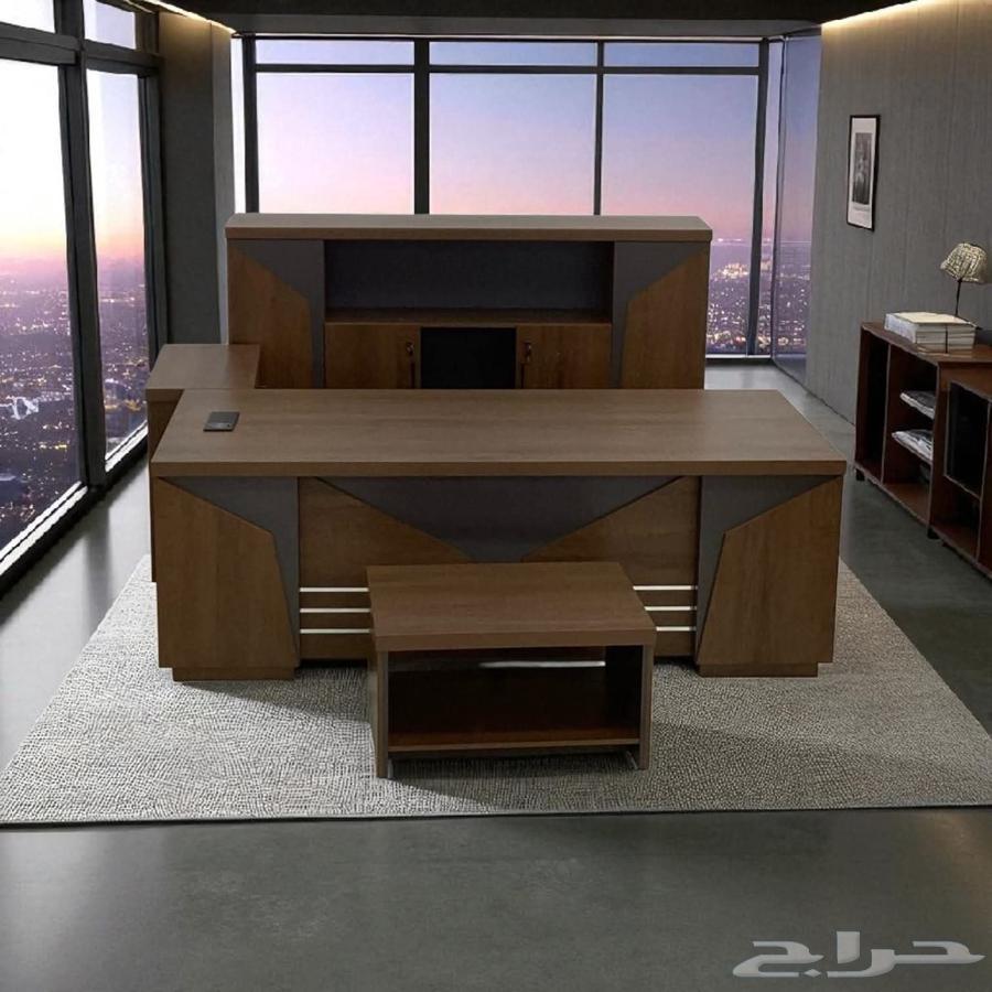 عندنا اثاث المكتبي جديد متوفر للبيع سعر جمله مكتب مدير فخم64455154168195113