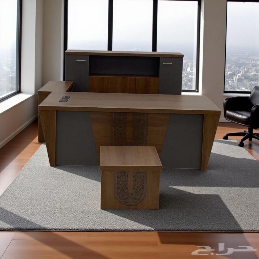عندنا اثاث المكتبي جديد متوفر للبيع سعر جمله مكتب مدير فخم64455154168195114