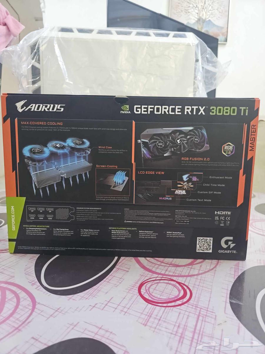 GIGABYTE AORUS RTX 3080 Ti Graphics Card64454509371010111
