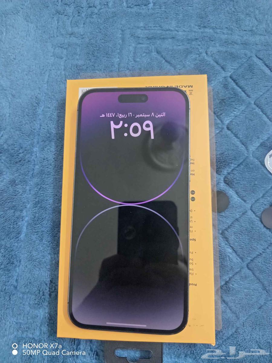 جوال ايفون 14 برو مكس الجوال نضيف جدا جدا مساحه 25664450448781441113