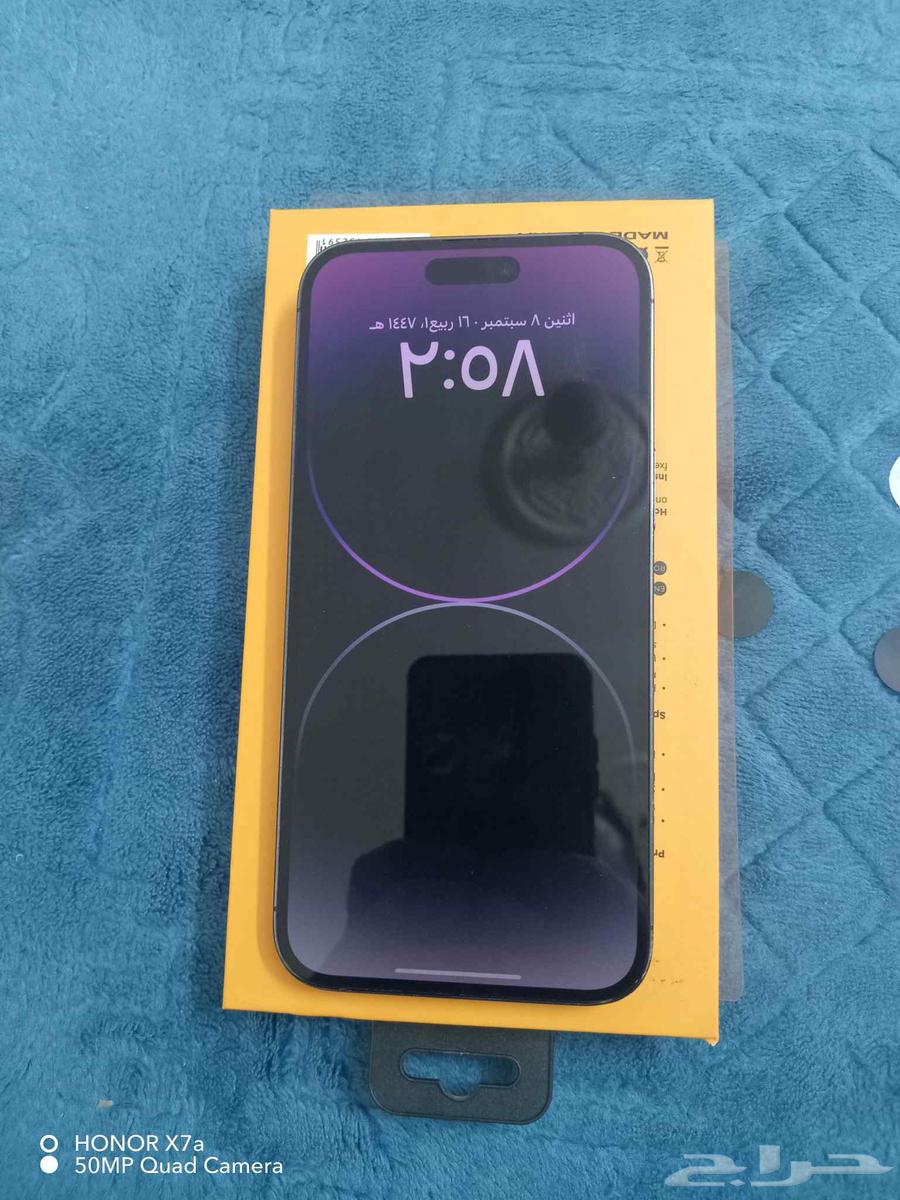 جوال ايفون 14 برو مكس الجوال نضيف جدا جدا مساحه 25664450448781441114