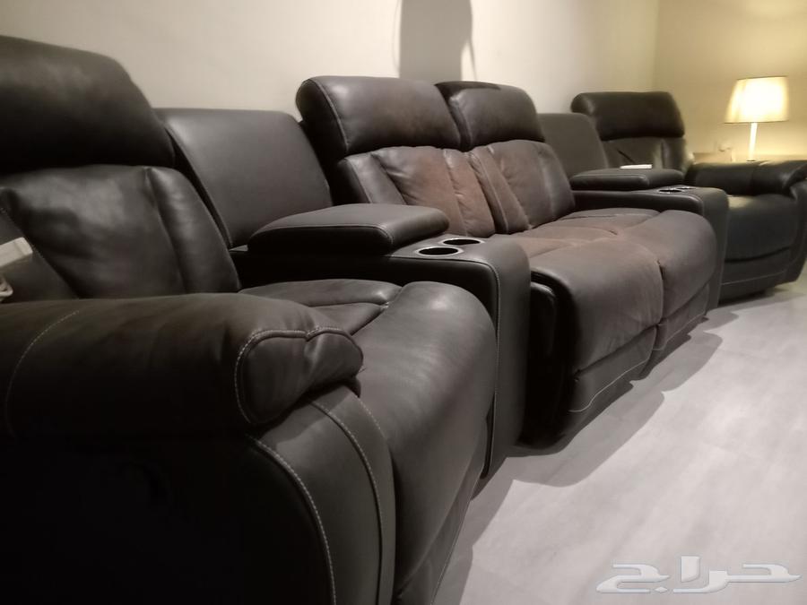 كنب استرخاء سينما جلد للبيع حرف U64453202093186111