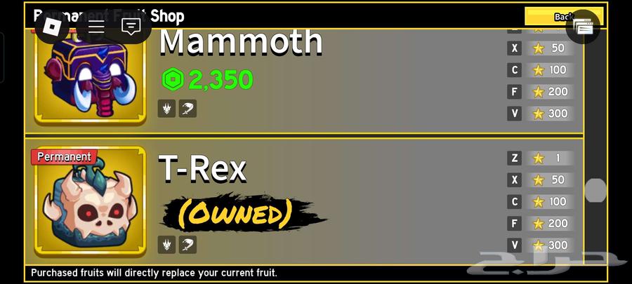 حساب روبلوكس بلوكس فروت.64453380386179113