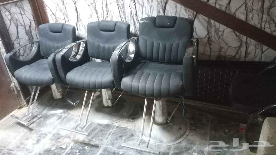 للبيع كراسي محل حلاق في العزيزية64455659344257111