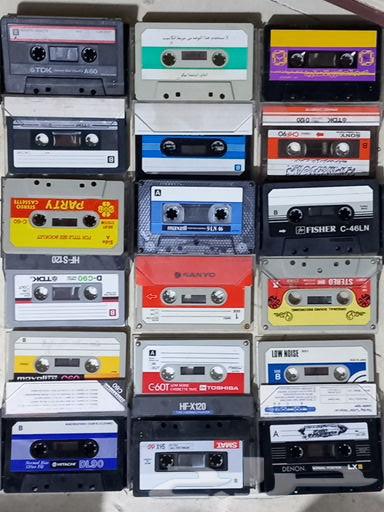 Empty old tapes64453434892033110