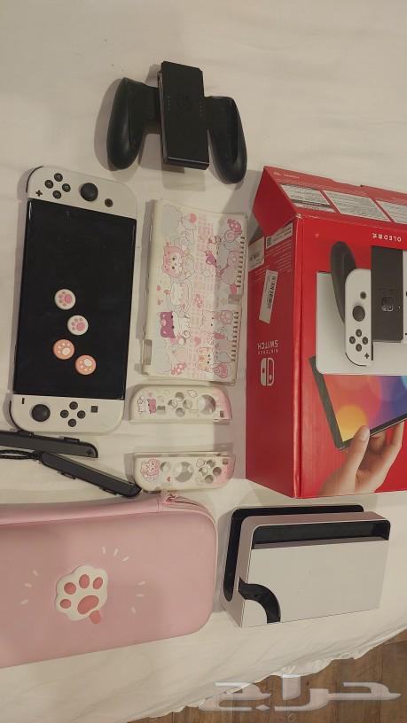 نينتيندو سويش شبه جديد مع ملحقاته كامله64454977561346111