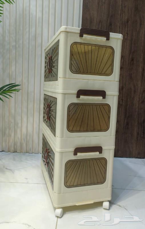 Plastic storage cabinet with covers, 3-tier, 4-tier, and 5-tier64413167035650111