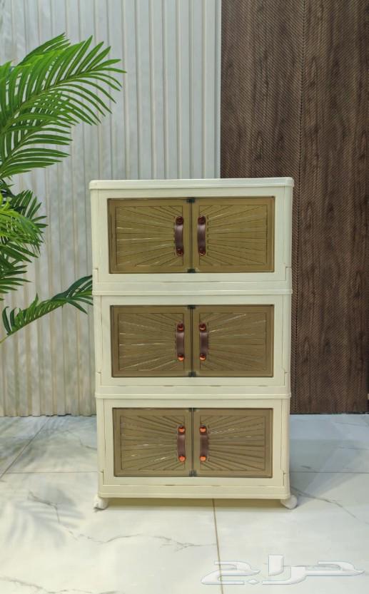 Plastic storage cabinet with covers, 3-tier, 4-tier, and 5-tier64413167035650112