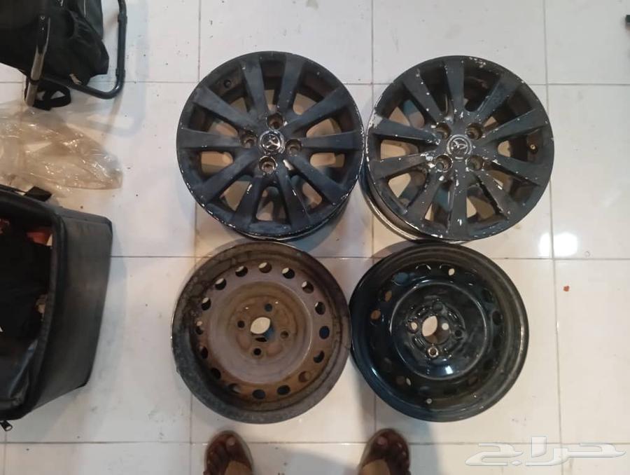 جنوط كورولا اربعه مسمار للبيع اتنين جنط 14 اتنين جنط 1564625626795777110