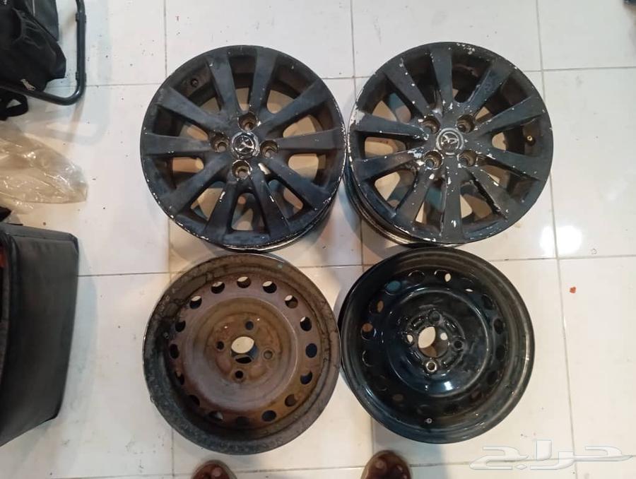 جنوط كورولا اربعه مسمار للبيع اتنين جنط 14 اتنين جنط 1564625626795777112