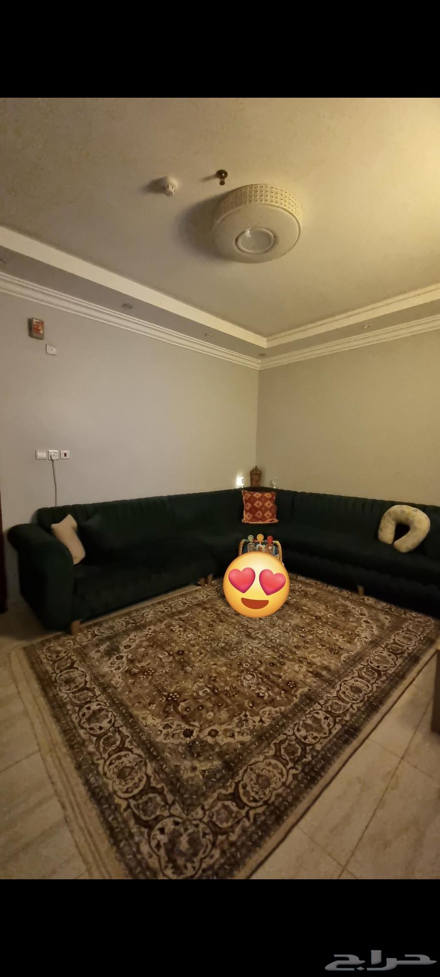 Large corner sofa for sale, new, used for one month, very clean with 2 tables64443006705411111