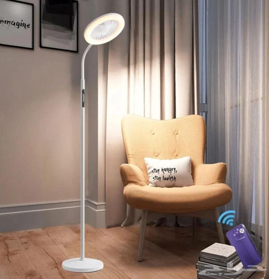 DLC Brand Fan and Light Stand with Remote Control, USB Port, Three Color Modes64458229316994113