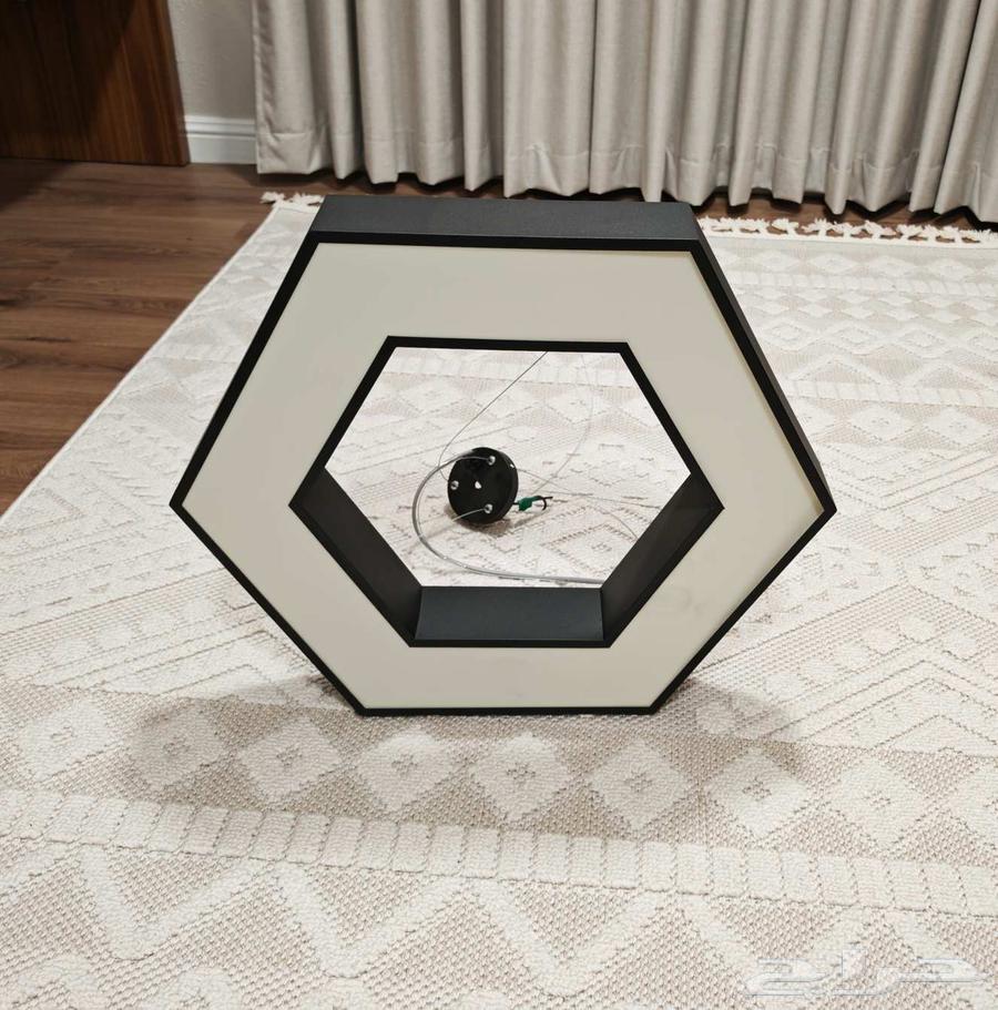 Modern Black Hexagonal LED Chandelier64458644827521110