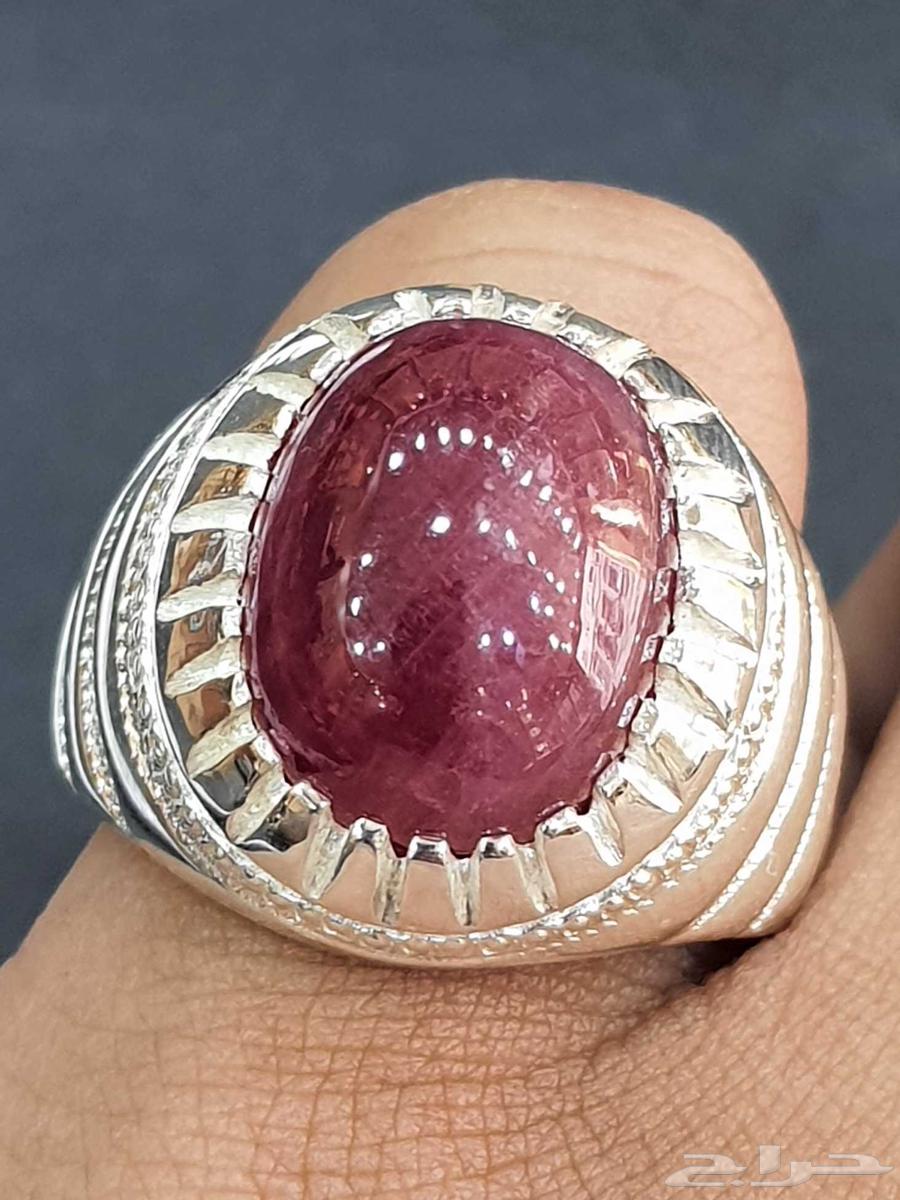 خاتم ياقوت افريقي كابشون قبه64461450162562112