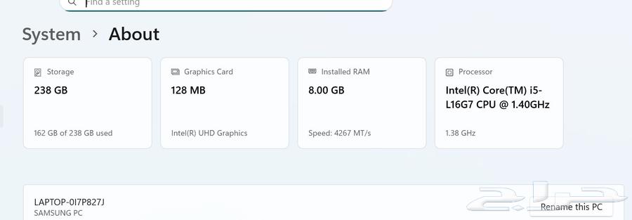 للبيع لابتوب Samsung Galaxy Book S64460775730179111