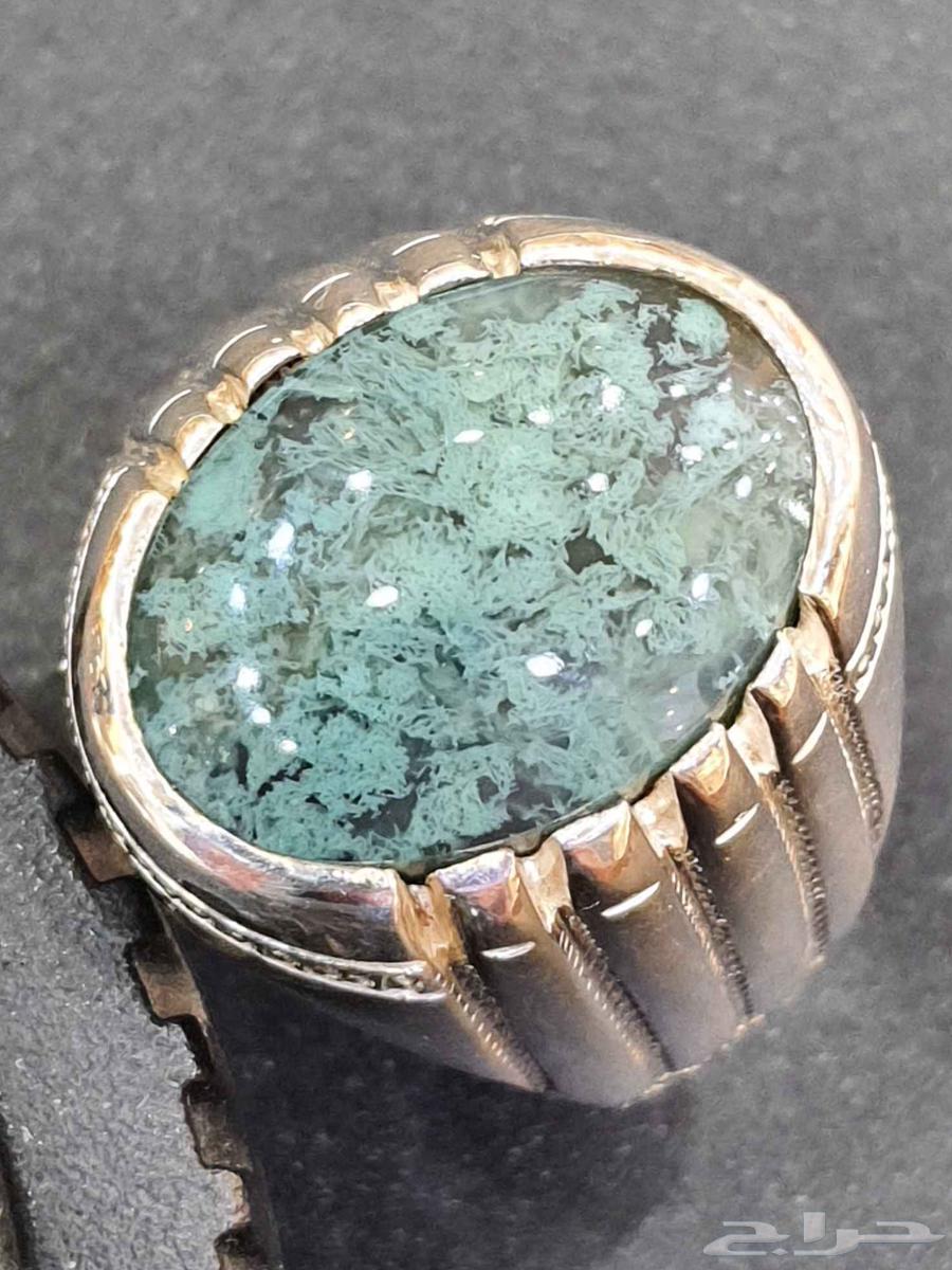 خاتم نوادر العقيق اليماني الطحلبي64461471900803110