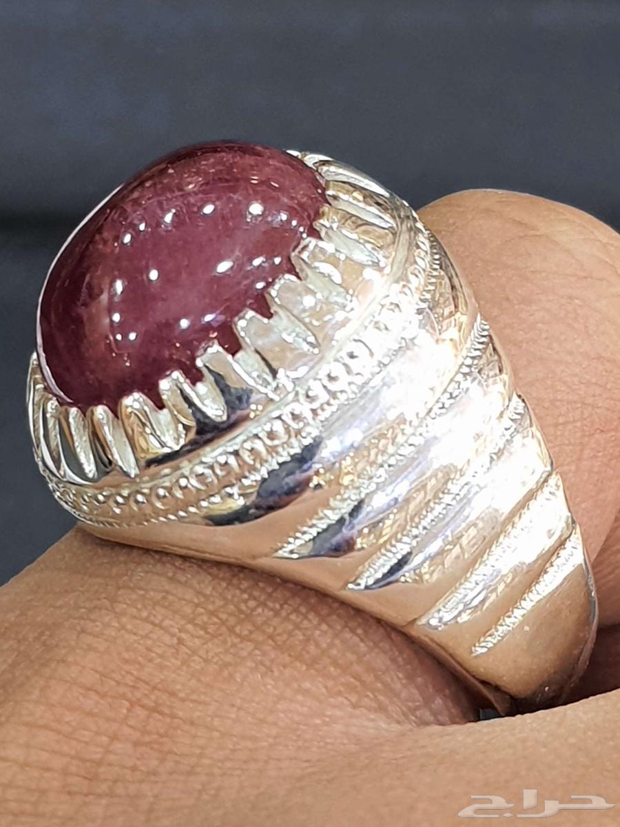 خاتم ياقوت افريقي كابشون قبه64461450162562111
