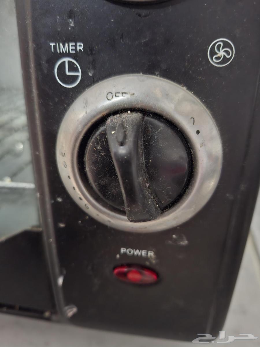 Electric oven, clean once for only 50 riyals, with heat distribution fan64463475818241114