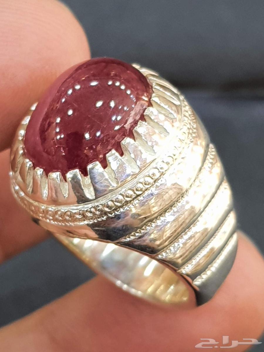 خاتم ياقوت افريقي كابشون قبه64461450162562113