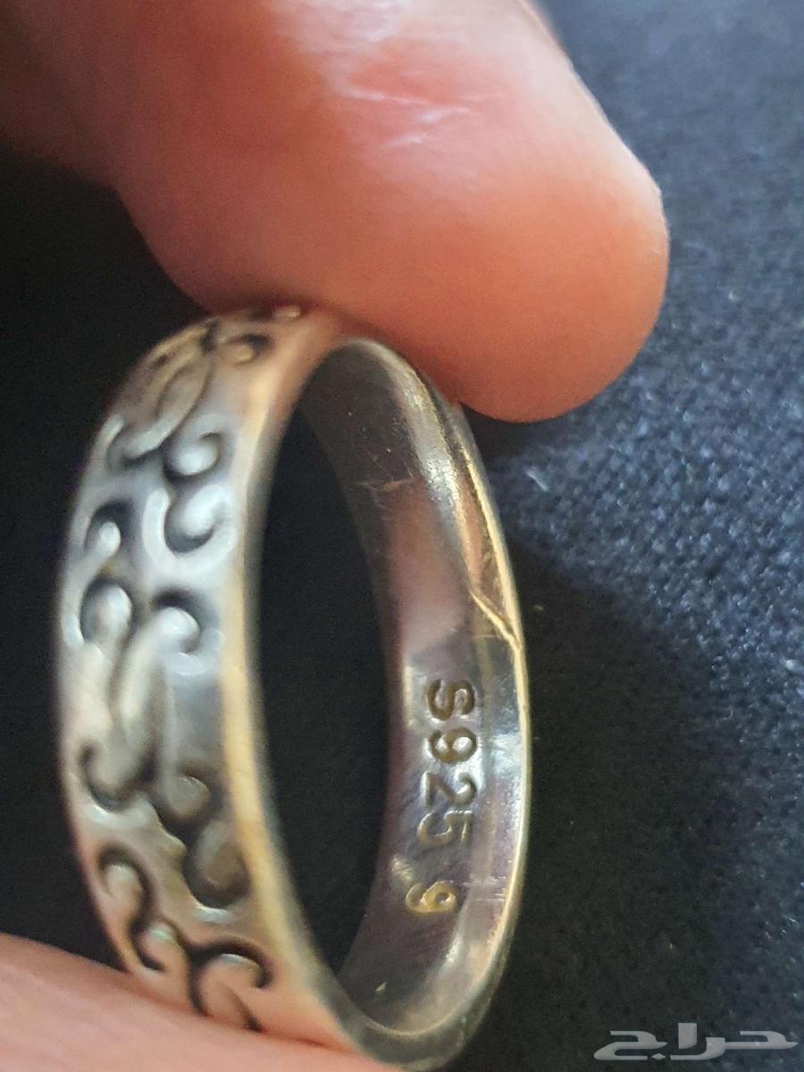 دبله فضه مقاس 9 مستعمل على السوم64461705221377111