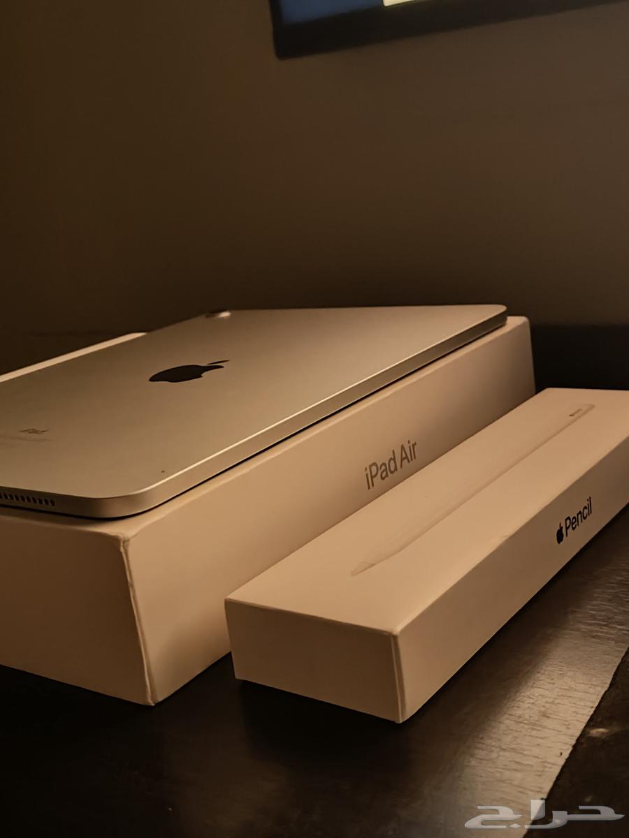 للبيع ايباد آير 4 باللون الرمادي ( 64 قيقا ) - مع قلم ابل64460229312513112