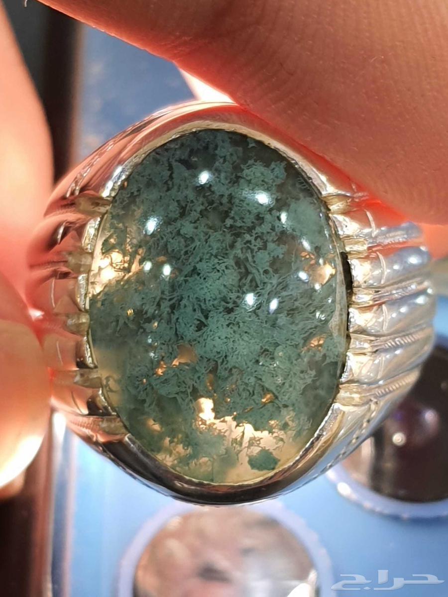 خاتم نوادر العقيق اليماني الطحلبي64461471900803114