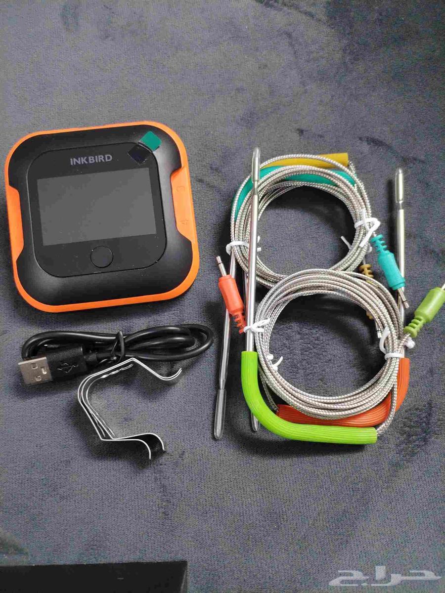 انك بيرد ميزان حرارة لحوم بلوتوث 150 قدم مع 4 مجسمات ملونه64458229238401110