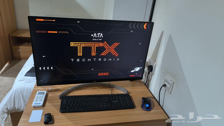للبيع جهاز كمبيوتر قوى قيمنق (Gaming PC) مع شاشة LG 4K64464069583619110