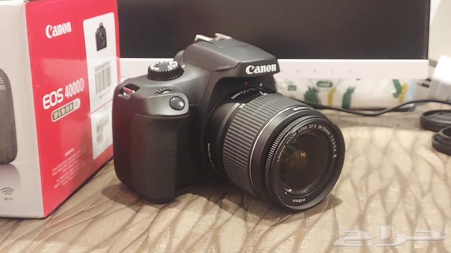 كانون دي إس إل آر 4000د مع عدسة 18-55 مم f3.5-5.6 مع البا الأصلية64463156110722111