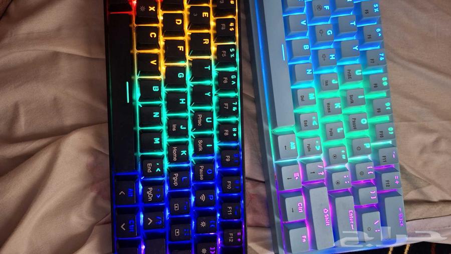 Gaming Keyboard with Blue Switches and Silver and Red in a Keyboard with Blue Switches64460489616769110