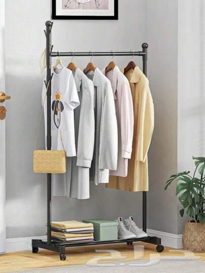 Clothing hanging stand, iron with hanger, available in black color, dimensions64464167802627110
