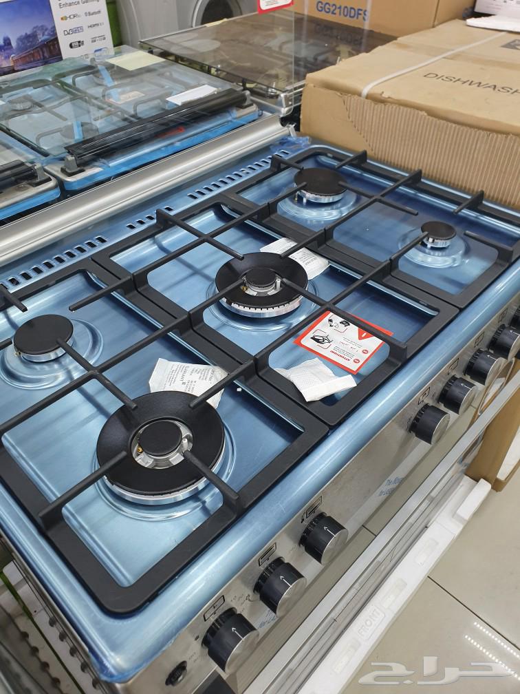 5-burner gas oven with 2 large burners, 2 fans, 3 layers of Italian glass assembly64441745777666110